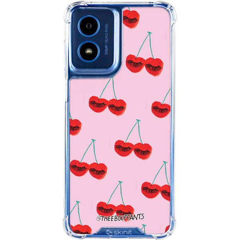 Bouffants and Broken Hearts Cherry Lash Moto G 5G (2024) Clear Case